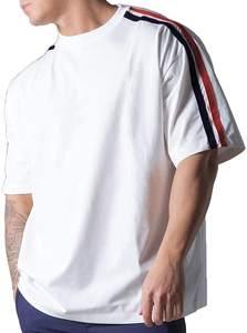 เสื้อยืดผ้าไมโครไฟเบอร์สำหรับผู้ชายทรงโอเวอร์ไซส์พร้อมโลโก้ตามสั่งน้ำหนักเบาลายพิมพ์ดิจิตอลสูง - Product Image 4