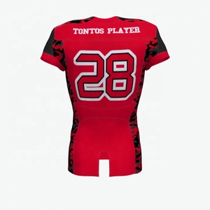 Camiseta de Fútbol Americano, Diseño Deportivo, Uniforme con Vista Frontal y Trasera, Vector Premium, 100% Poliéster Sublimado - Product Image 6