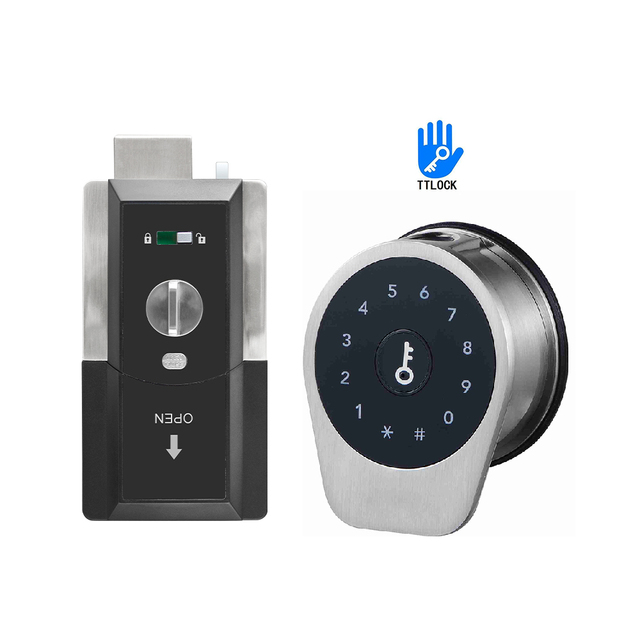 TTlock APP WiFi Control Electronic Digital Fingerprint Smart Lock Rim Gate Door Lock