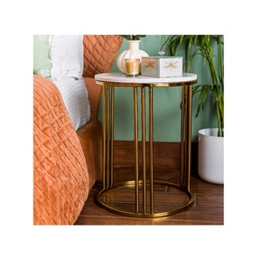 Metal <b>Marble</b> Premium <b>Side</b> <b>Table</b> Tea Coffee Living Room <b>Table</b> Western Metal Logo Item Building Style Manufacturer Wholesaler - Product Image 1