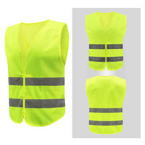 Gilet de Construction haute visibilité couleur noire multi-poches Logo personnalisable réfléchissant unisexe Style décontracté automne grande taille - Product Image 6
