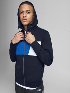 เสื้อฮู้ดซิปผู้ชาย ONE APEX ดีไซน์สีตัดต่อ ทรงปกติ ผ้าโพลีเอสเตอร์เฟรนช์เทอร์รี่ เหมาะสำหรับใส่ลำลองในฤดูใบไม้ร่วง - Product Image 3