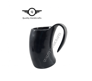 Jarra de cuerno vikingo de la mejor calidad de fábrica directa, nueva taza de cuerno de búfalo, taza de cerveza de cerámica medieval, artesanías, suministro directo - Product Image 5