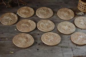 Dessous de verre en rotin spécial, haute qualité fabriqué au Vietnam, 1 pièce - Product Image 5