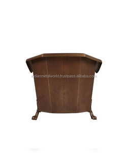 Vasca da bagno fatta a mano in puro rame solido con design unico prodotti da bagno vasche e altri accessori - Product Image 2