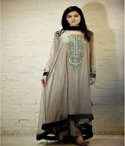 النساء سراويل وقمصان هندية-2020 أحدث تصميم فستان طويل للنساء