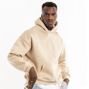 Pull à capuche en coton polaire épais Anti-boulochage, vêtement d'hiver de haute qualité, sweat-shirt uni, - Product Image 1