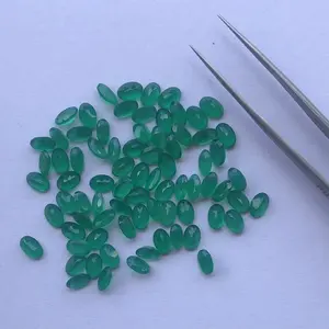 Fournisseur de pierres précieuses calibrées en vrac à facettes en onyx vert naturel de 6x4mm au prix de gros pierres pour la boutique de sertissage de bijoux