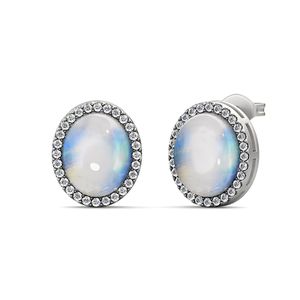 Pendientes de tres piedras de Alejandrita para mujer, joyería con cierre de tuerca, sin níquel, con piedras preciosas, 2021 - Product Image 1