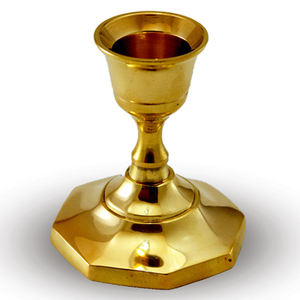 Portavelas de Metal chapado en oro, soporte personalizado - Product Image 1