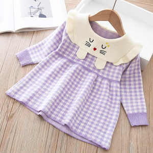 Robes en dentelle pour filles, nouvelle collection, manches évasées, longueur mi-mollet, haute qualité, article très vendu, fabrication ODM au Bangladesh, collection printemps pour enfants. - Product Image 1