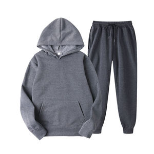New Custom Design Men Outfits Jogger Hoodies Women Long Sleeve Tracksuits Unisex Sweatsuit 2 Piece Set - Product Image 4