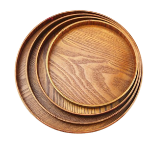 Assiette de service en bois au design classique, de qualité supérieure, taille personnalisée, fabriquée en Inde. - Product Image 6