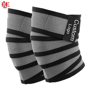 Rodillera elástica con mezcla de algodón: soporte para levantamiento de pesas, levantamiento de pesas y entrenamientos de fitness - Product Image 3