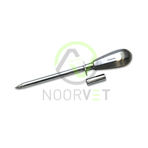 Trocar Cannula สายเอ็นสำหรับสัตวแพทย์,สายเอ็นโลหะมือจับเหล็กและพลาสติกขนาด14ซม. X 4มม. และ5มม. - Product Image 1