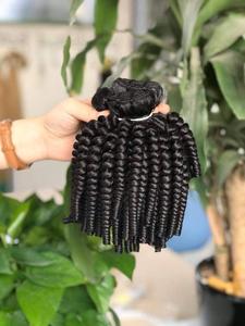 Vente en gros d'extensions de cheveux humains cambodgiens vietnamiens non traités Double trame perruques de dentelle bouclée modèle vague droite soyeuse - Product Image 2