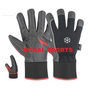 KOKAL Heavy Duty Winter <b>Work</b> <b>Gloves</b> with Leather Microthan Palm and Full Texture <b>Warm</b> Lining - Product Image 6