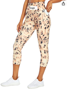 Women's High Rise <b>Pocket</b> <b>Legging</b> Waistband for Support Tummy Control and Slimming Compression Customizable - Product Image 3