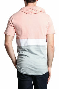 Logotipo personalizado Gimnasio Fitness Deportes Sudaderas con capucha Hombres Bloque de color Cordón Sudadera con capucha de manga larga Estampado de moda Regular Sudadera con capucha de manga corta - Product Image 4