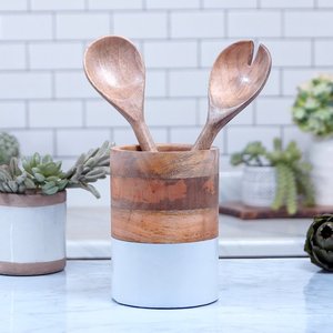 Wholesale Wood <b>Spoon</b> <b>Holder</b> Cutlery <b>Holder</b> for Restaurant Table Caddy <b>Spoon</b> Fork Tissue Organizer Wooden <b>Holder</b> and Sale - Product Image 5