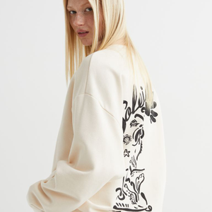 Sudadera con capucha de algodón 100% para mujer Nuevo diseño de punto de temporada de otoño - Product Image 2