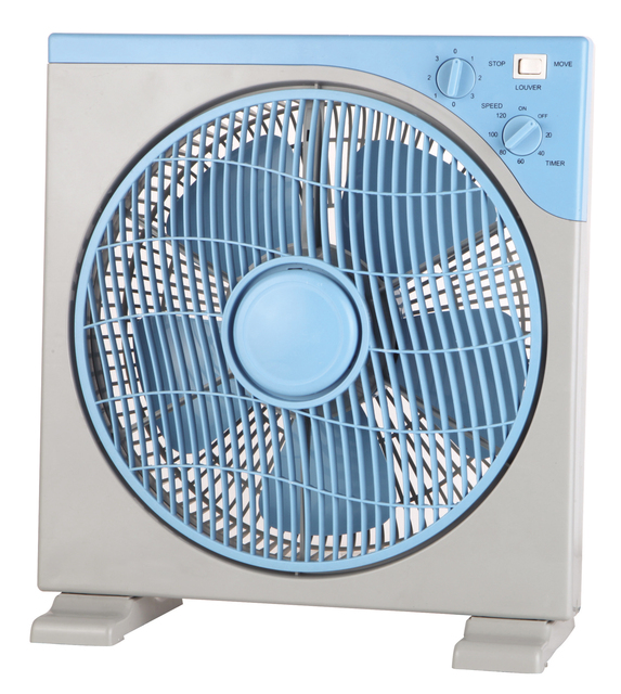 Wholesale 12-Inch Square Box Electric Fan Portable Household Used in Rooms
