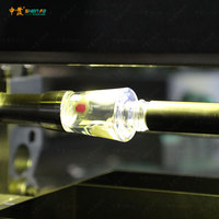 Máquina de impresión de botellas cónicas, máquina de impresión automática de pantallas de seda de varios colores