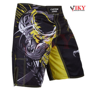 Pantalones cortos MMA logotipo personalizado alta calidad diseño personalizado pantalones cortos MMA cómodo poliéster sublimación hombres Muay Thai Karate boxeo adulto - Product Image 6