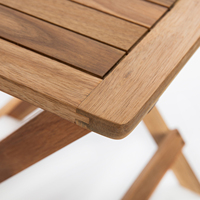 Nouvelle table basse moderne en bois d'acacia, petite, 46*46cm, pliable, MEILLEUR PRIX, fabriquée au Vietnam, facile à assembler, respectueuse de l'environnement