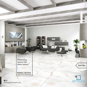 Baldosa de Porcelana de Gran Formato, Color Blanco, para Piso, Tamaño Grande 800x1800mm, Diseño de Mármol Calacatta, Aspecto Interior, Baldosa Más Grande - Product Image 2