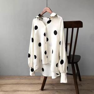 Robes Décontractées Imprimées à Pois pour Femme Parfaites pour Toutes Saisons Légères et Confortables à Porter au Quotidien Prix de Gros Manches Longues Élégantes - Product Image 3