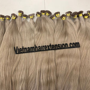 Extensiones de Cabello de Queratina 100% Cabello Humano de la Mejor Calidad, Punta en I Pre-adherida, Liso Sedoso y Ondulado, Origen Vietnam - Product Image 1