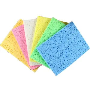 Giá Rẻ Tùy Chỉnh Đầy Màu Sắc Số Lượng Lớn Cellulose Sponge Khối Cho Nhà Bếp Làm Sạch