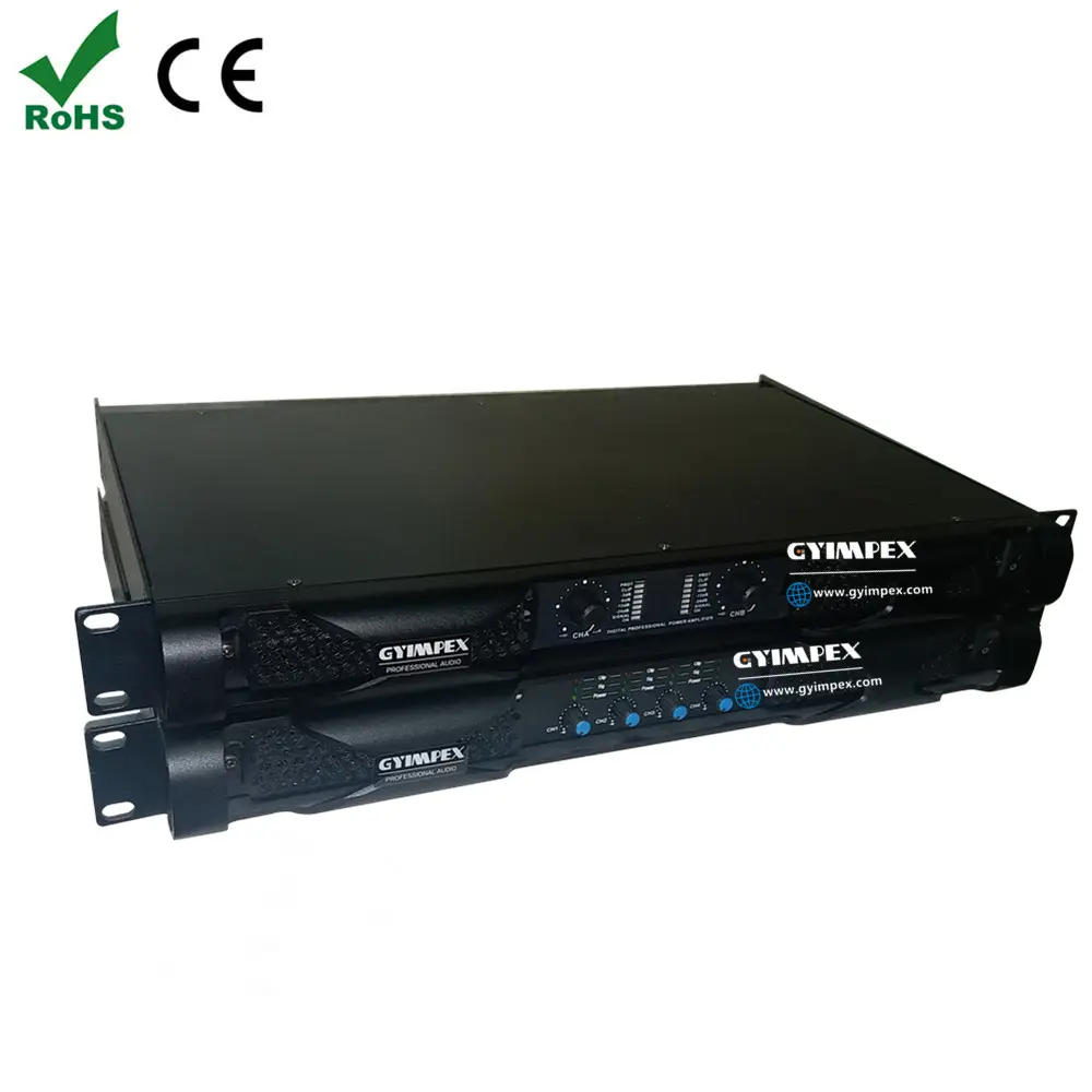 GYIMPEX highest 1500w 8ohm watt power amplifiers 2800w 2ohm watt power amplifier 2 channels