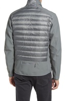 Blouson bomber gris pour homme, épais, coupe-vent, imperméable, respirant, écologique, à capuche, col montant, fermeture éclair, en coton