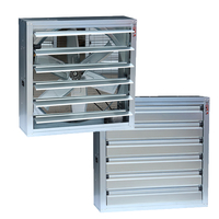 Ventilateurs d'évacuation galvanisés 800 mm 500 mm OEM Boîte de ventilation Refroidisseur Serre Extracteur Élevage avicole Usine laitière