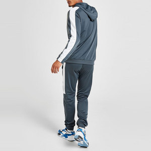 Wholesale Sportswear Stripped Tracksuits Zipper Hoodies With Matching Track Pants Custom Sweat Suits - Product Image 5