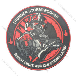 Patchs en silicone Logo d'étiquette en PVC en caoutchouc souple 3D gaufré - Product Image 2