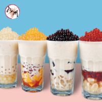 Taiwanese Premium Passion Popping Boba Tapioca Ballen in fles voor Bubble Tea