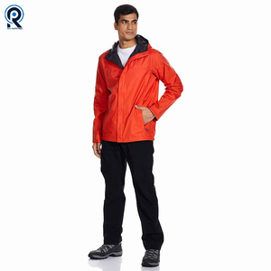 Veste de pluie à capuche imperméable légère pour hommes Veste coupe-vent imperméable d'extérieur Vente en gros - Product Image 3