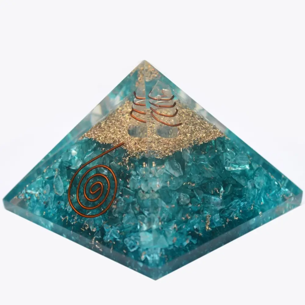 उच्च बेच Apetite चिप्स के साथ Metarton प्रतीक Orgone पिरामिड orgone की Orgonite पिरामिड थोक व्यापारी और निर्माता उत्पाद