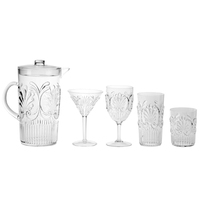 Verres à Martini en plastique incassables, 9 onces classiques, de Bar à tige, style décontracté