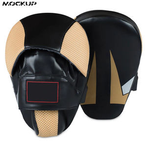 นวมชกมวยหนังคุณภาพสูงและแผ่นโฟกัสสำหรับการฝึกมวยไทย MMA แบบมวยไทยเป้าเป้าเป้าชกมวย - Product Image 3