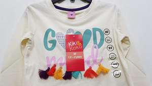 Ropa de calidad Premium Overrun etiquetas de marca para niñas y niños, camiseta de manga larga informal de algodón con cuello redondo, camiseta estampada, stock de Disney - Product Image 3