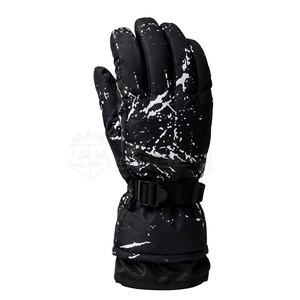 Gants de ski d'hiver chauds en cuir imprimé Sports d'extérieur pour le ski et le snowboard - Product Image 3
