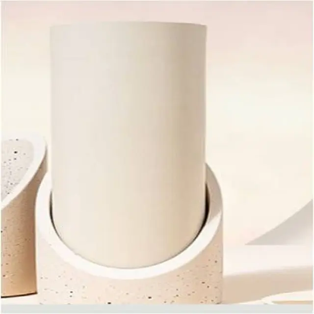 Metalen Kaars Pot Met Deksel & Beton Stand Versieren Tafel Votice Decor Item