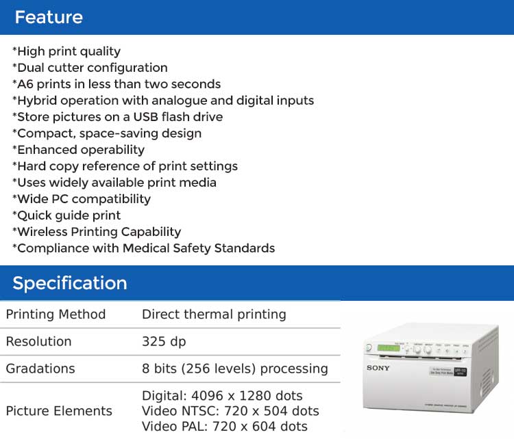 High Quality Sony Digital Video UP-X898MD Thermal Printer Hybrid Graphic Printer For Ultrasound