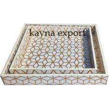 Classic Wood Serving Tray <b>for</b> Home <b>Decor</b> and <b>Kitchen</b> - Product Image 2