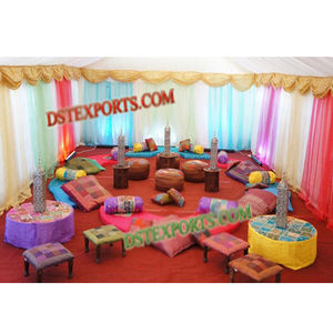 Décorations de scène Mehndi marocaines, lampes à led en cristal, pour mariage indien, idée de décoration de scène, sappin, installation de scène - Product Image 1