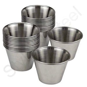Stainless Steel Conical <b>Sauce</b> Jam Condiment Cup Kitchen Utensils Conical <b>Sauce</b> Jam Cup Condiment Cup - Product Image 3